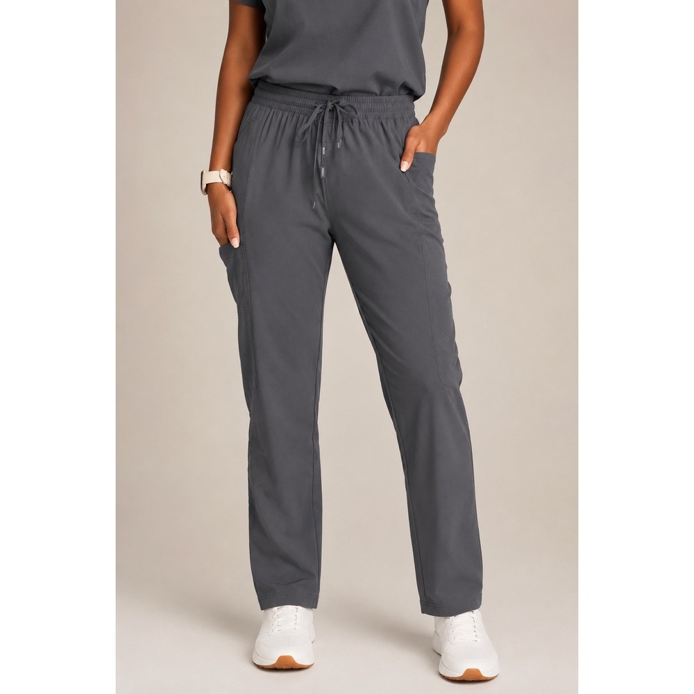NWT Reebok Tech Comfort Women 3XL Scrub Pant Straight Leg Gray